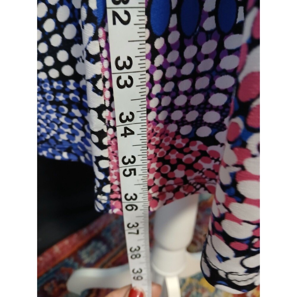 Tiana B. Multi Color Graphic Sleeveless Midi Dress 14 W - Picture 8 of 8